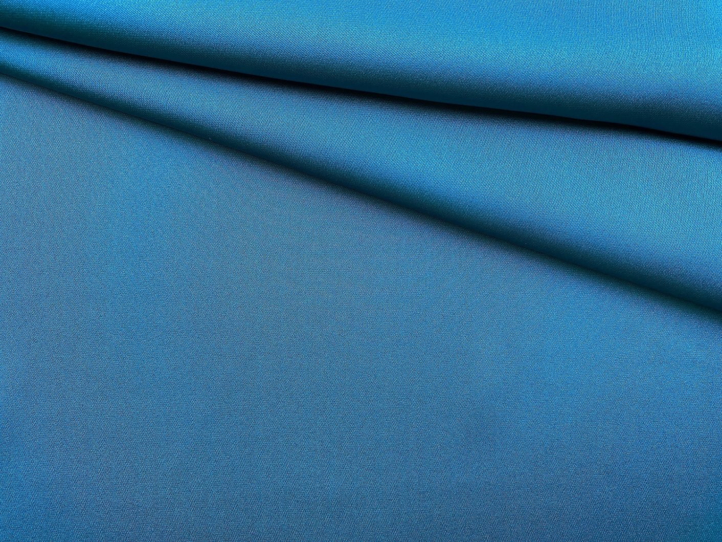 Ткань Кади тено-изумрудного цвета 46668 1